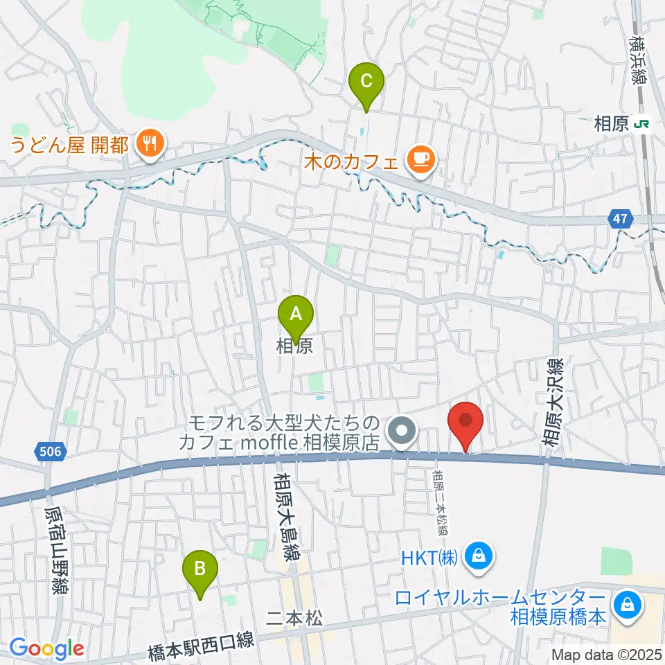 あらきピアノ教室周辺のホテル一覧地図