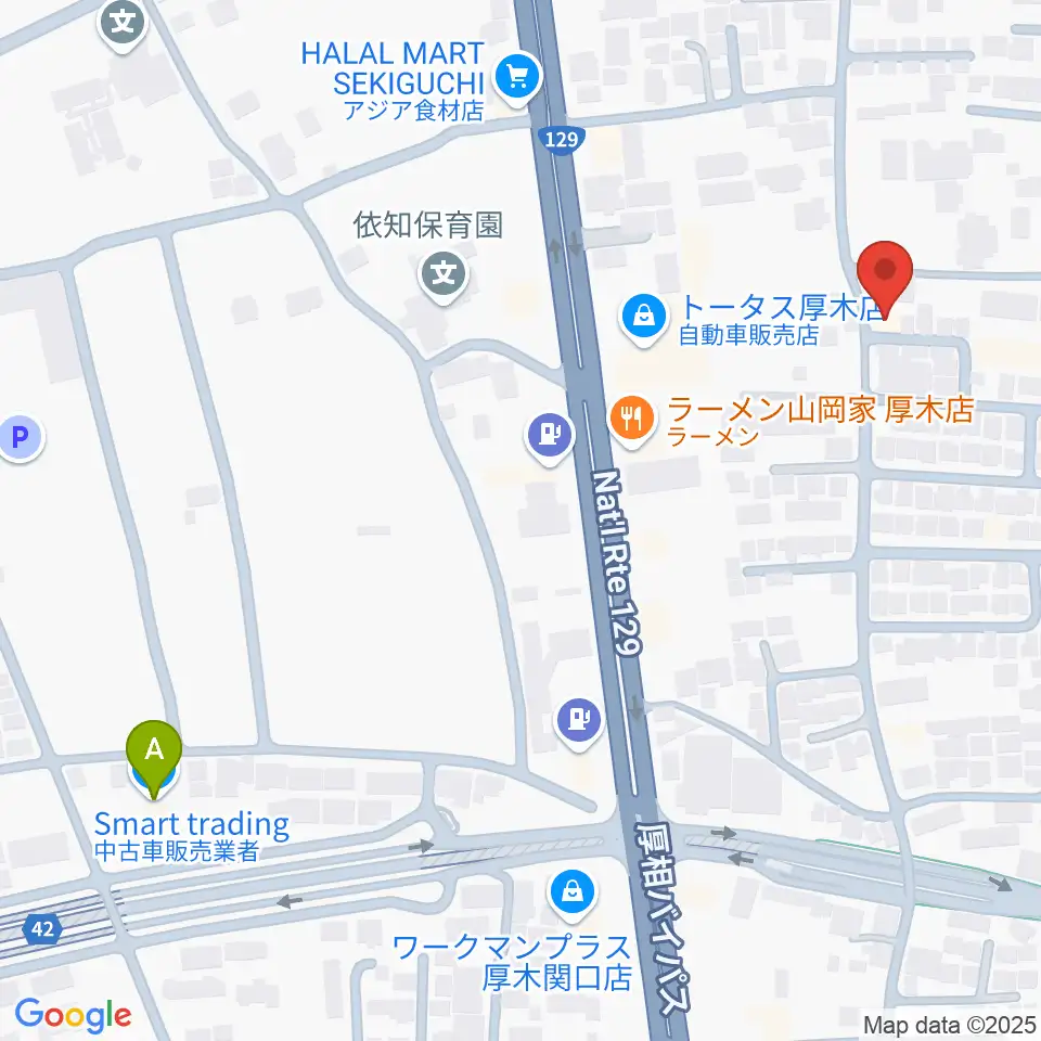 厚木のピアノ職人VIRA JAPAN周辺のホテル一覧地図