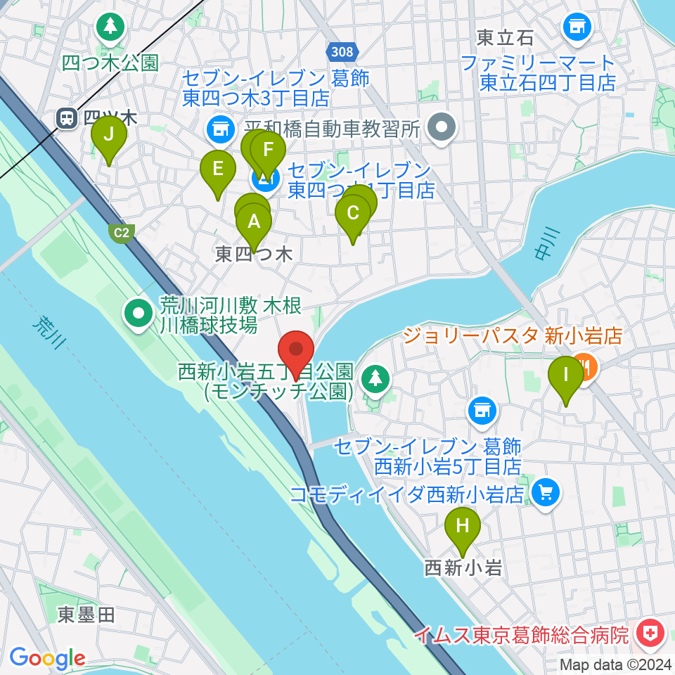 砂田ピアノ調律事務所周辺のホテル一覧地図