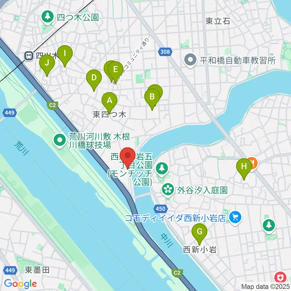砂田ピアノ調律事務所周辺のホテル一覧地図