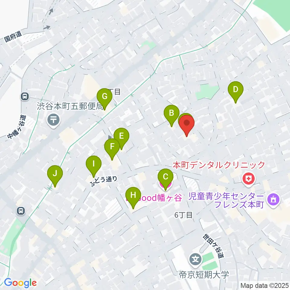 スタジオ543 初台店周辺のホテル一覧地図