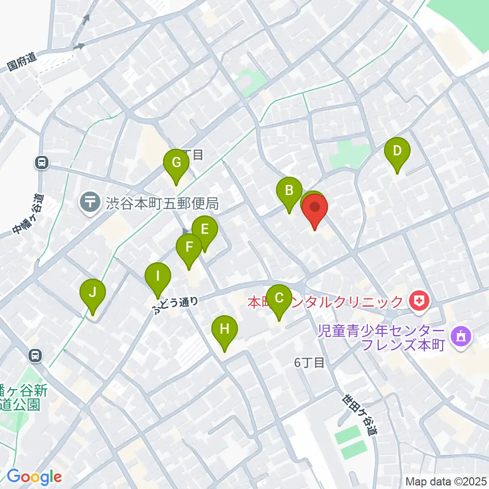 スタジオ543 初台店周辺のホテル一覧地図