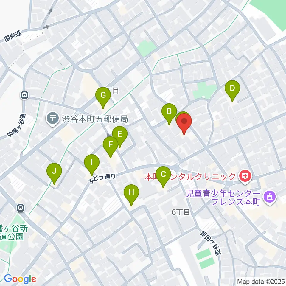 スタジオ543 初台店周辺のホテル一覧地図
