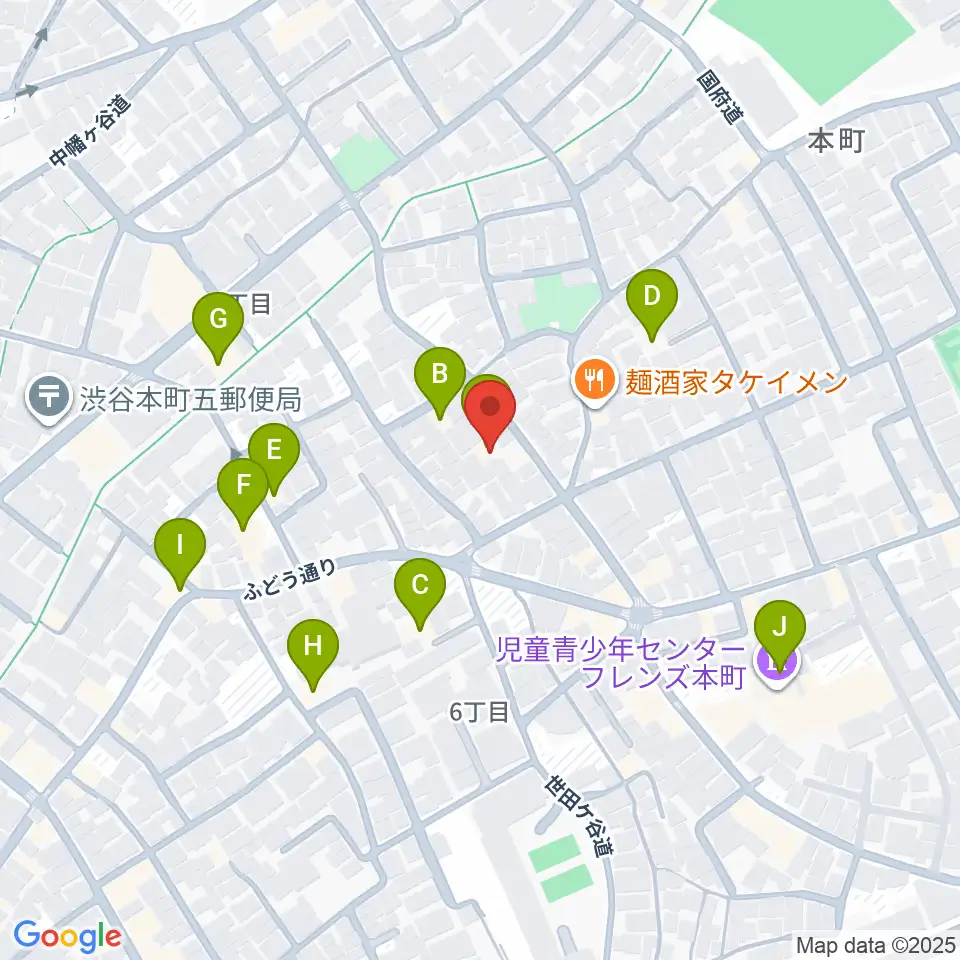 スタジオ543 初台店周辺のホテル一覧地図