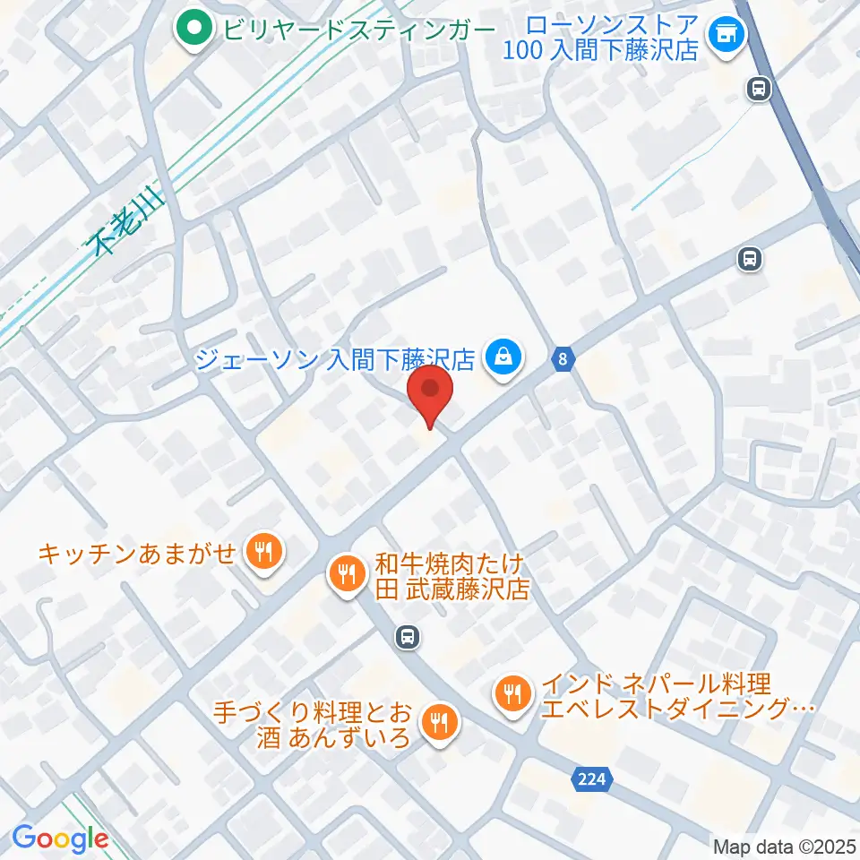 マインズ・ミュージック・スタジオ周辺のホテル一覧地図