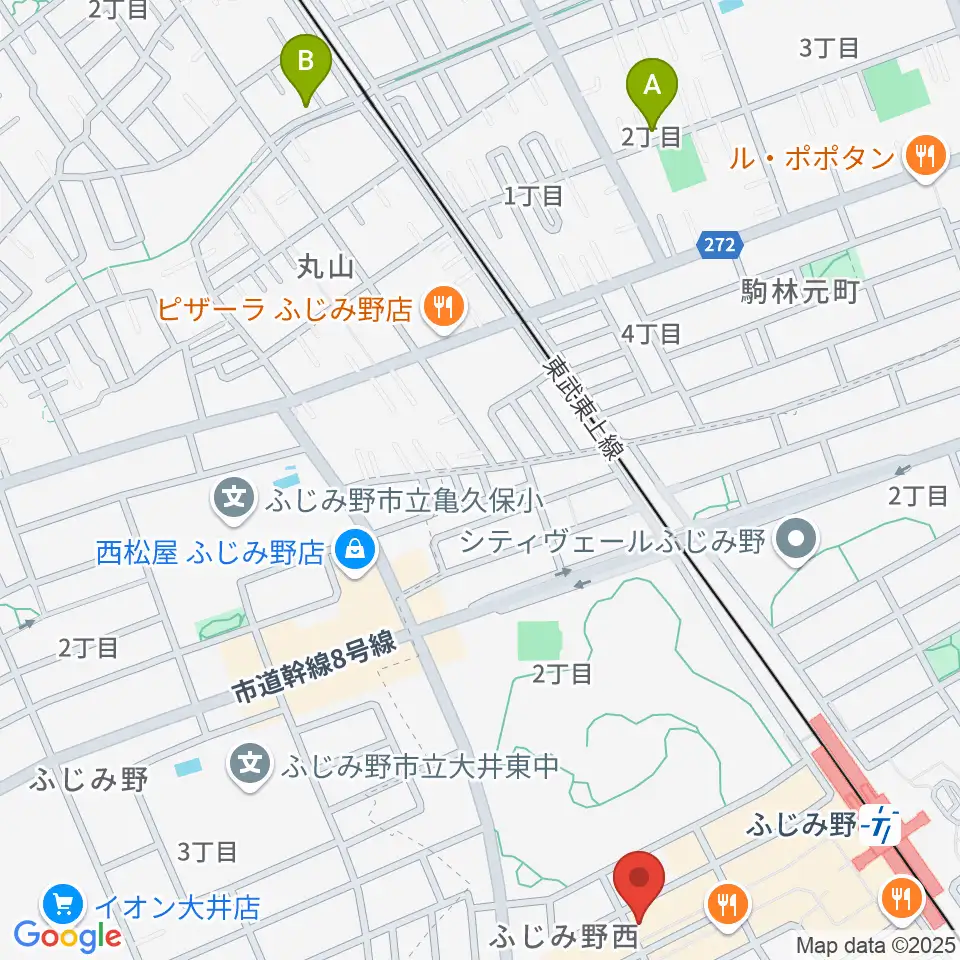 音楽教室リズム21周辺のホテル一覧地図
