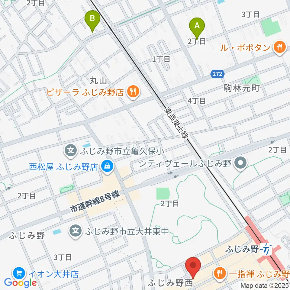 音楽教室リズム21周辺のホテル一覧地図