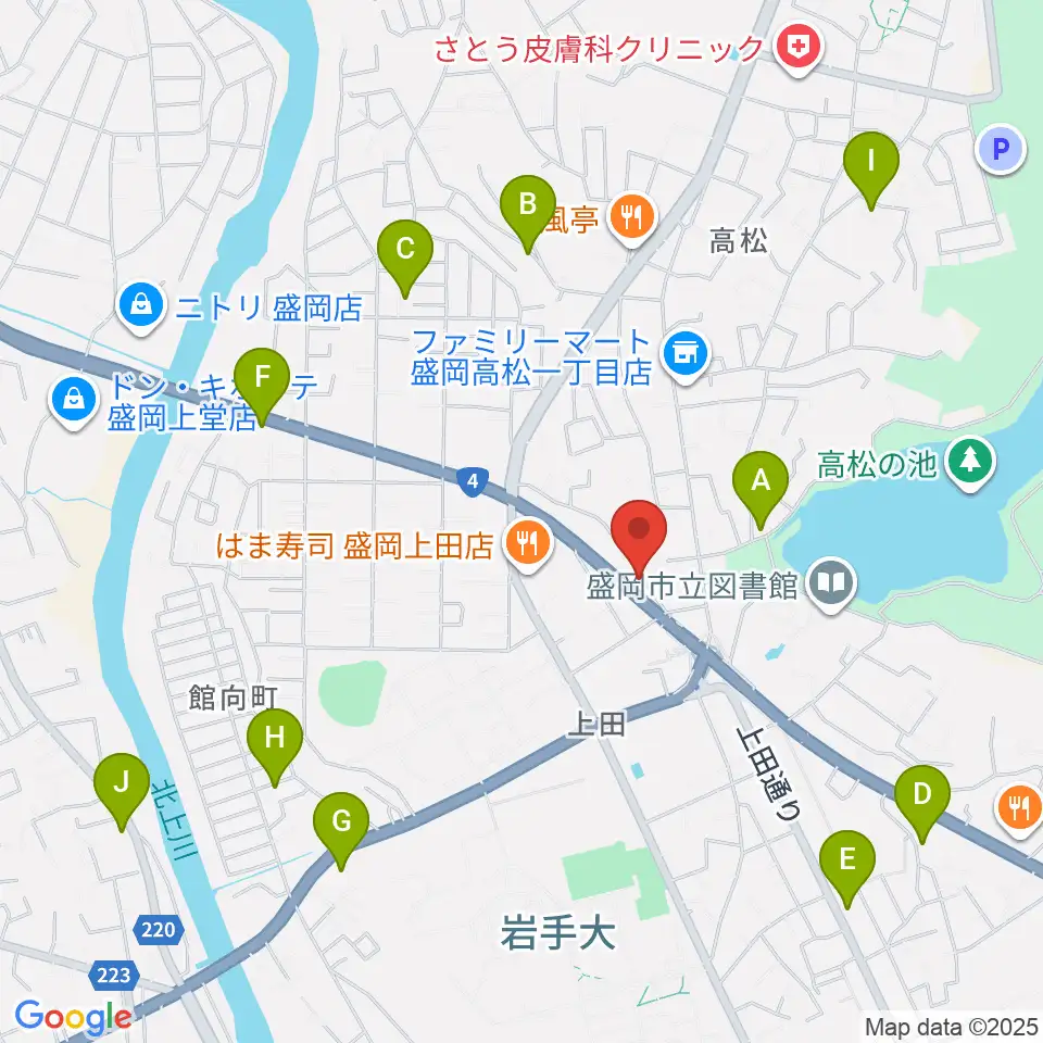 安倍管楽器サービス周辺のホテル一覧地図