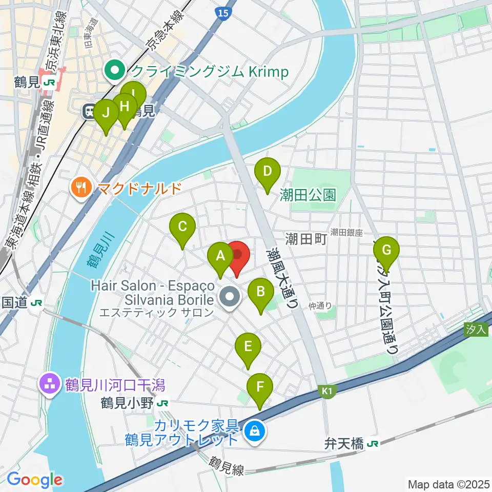 カルチャースクール・ビーム周辺のホテル一覧地図