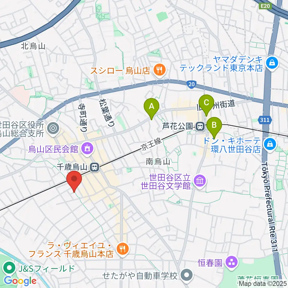 イナモリ・メソッド研究会 東京本部教室周辺のホテル一覧地図