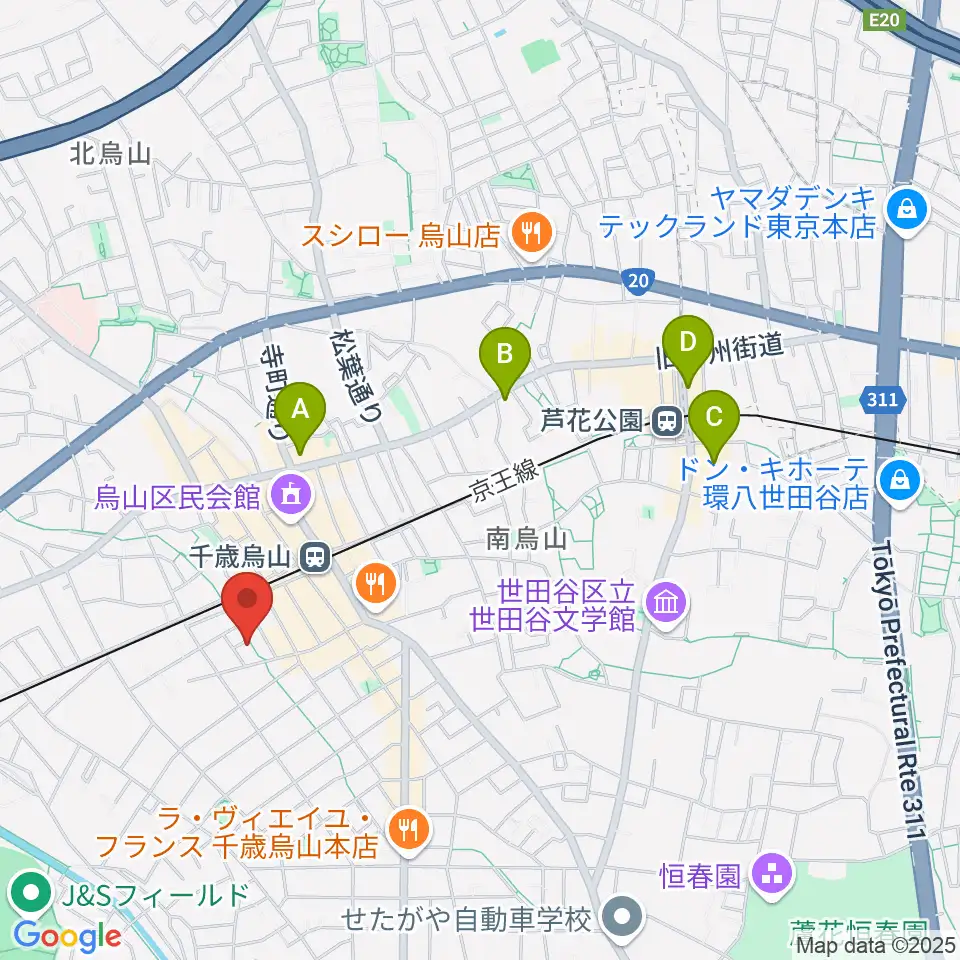 イナモリ・メソッド研究会 東京本部教室周辺のホテル一覧地図