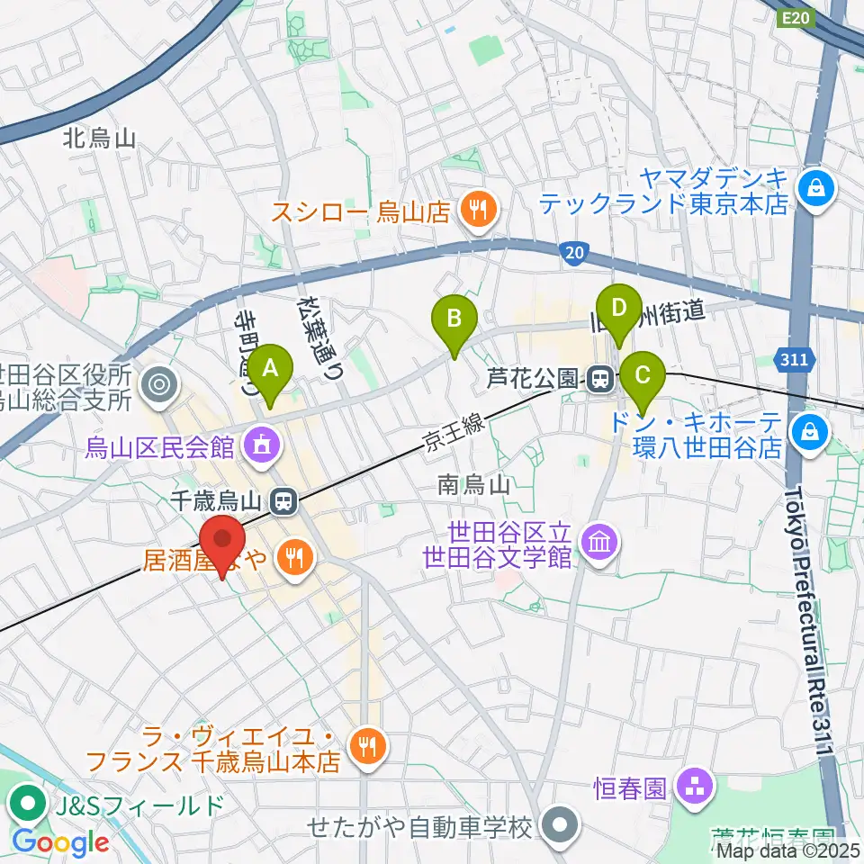 イナモリ・メソッド研究会 東京本部教室周辺のホテル一覧地図