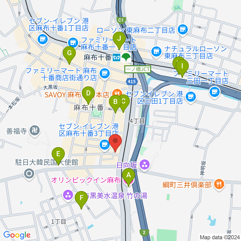 GAMP SOUND STUDIO周辺のホテル一覧地図