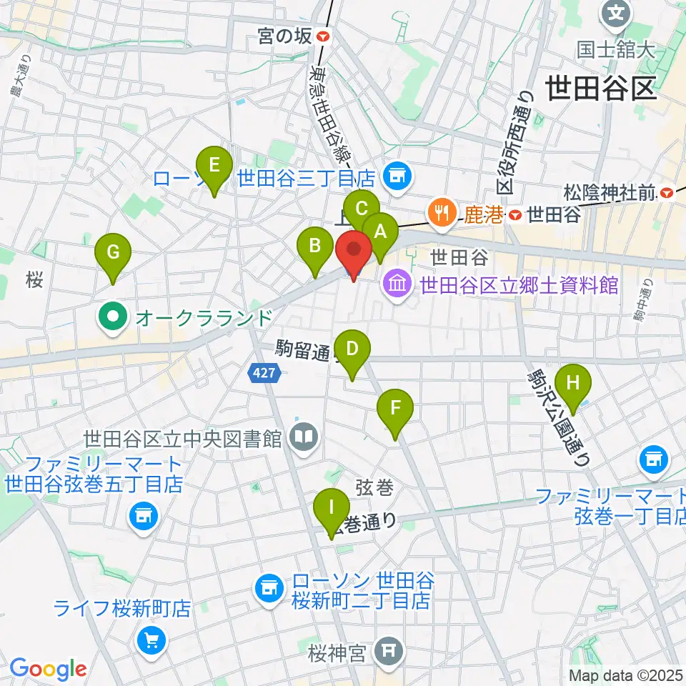 サミー音楽アカデミー周辺のホテル一覧地図