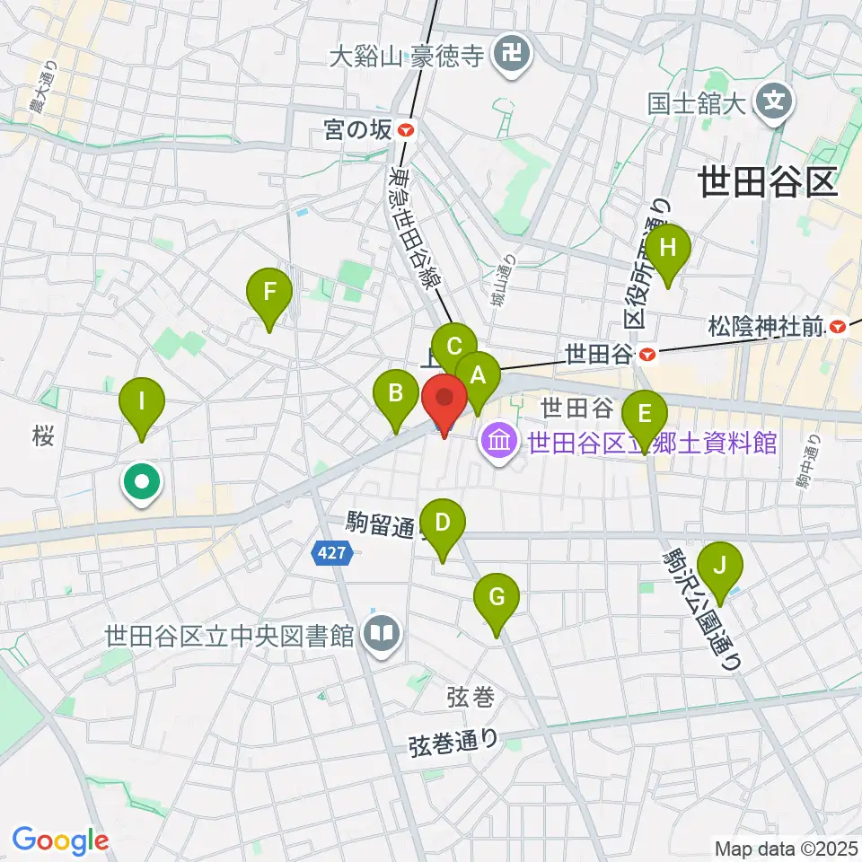 サミー音楽アカデミー周辺のホテル一覧地図