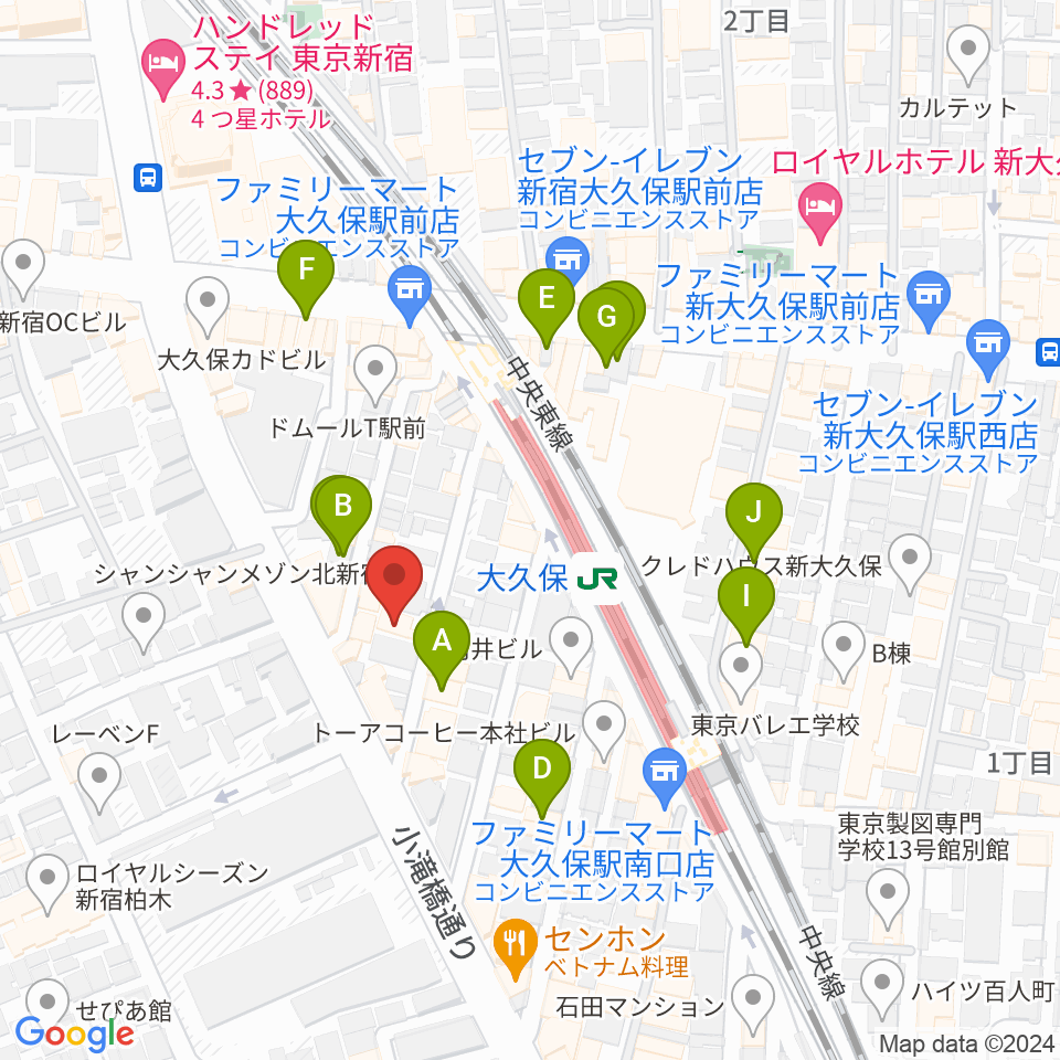 石森管楽器周辺のホテル一覧地図