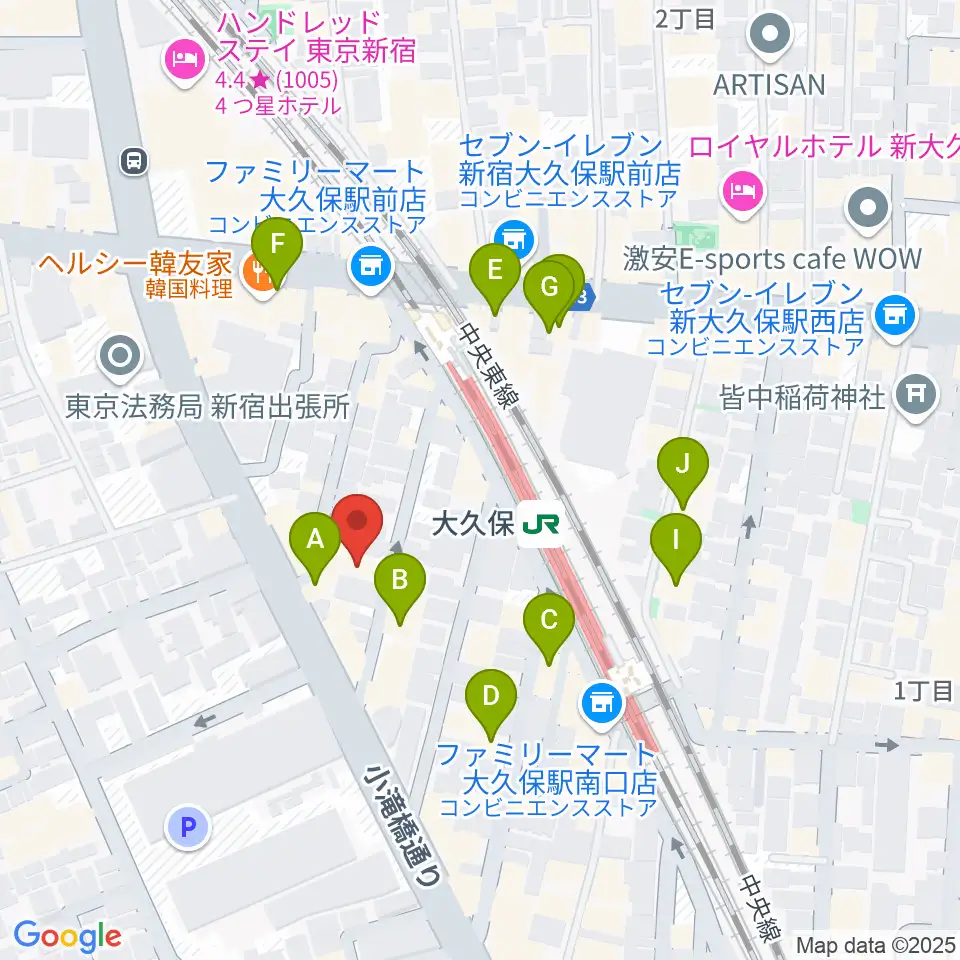 石森管楽器周辺のホテル一覧地図