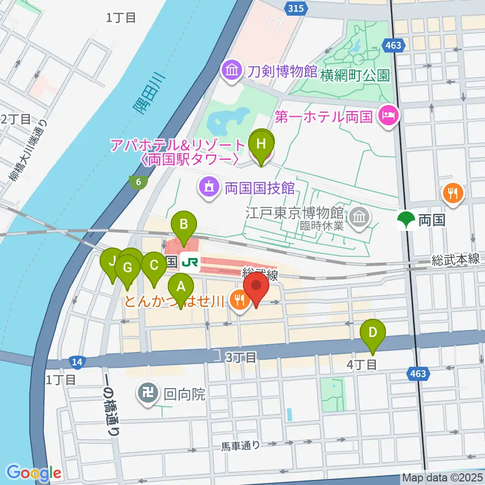 大沢フラメンコアカデミー周辺のホテル一覧地図