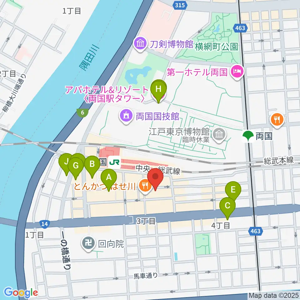 大沢フラメンコアカデミー周辺のホテル一覧地図