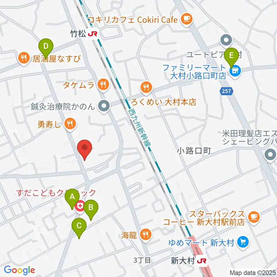 スタヂオギター教室周辺のホテル一覧地図