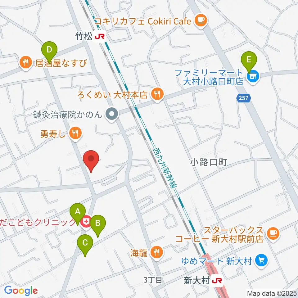 スタヂオギター教室周辺のホテル一覧地図