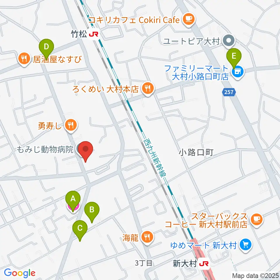 スタヂオギター教室周辺のホテル一覧地図