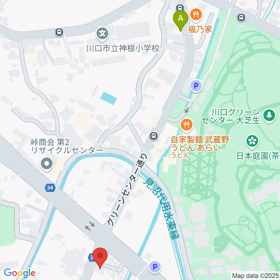 齋藤楽器工房(SAITO GUITARS)周辺のホテル一覧地図