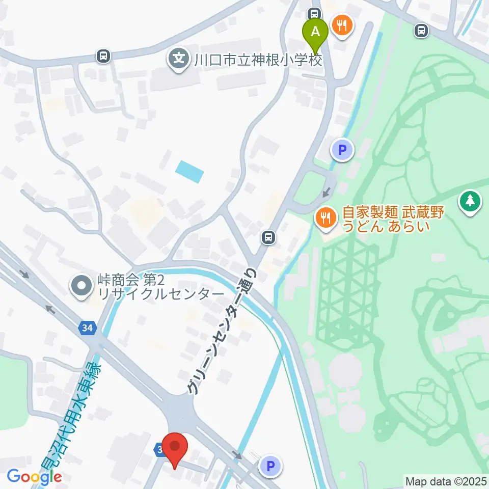 齋藤楽器工房（SAITO GUITARS）周辺のホテル一覧地図
