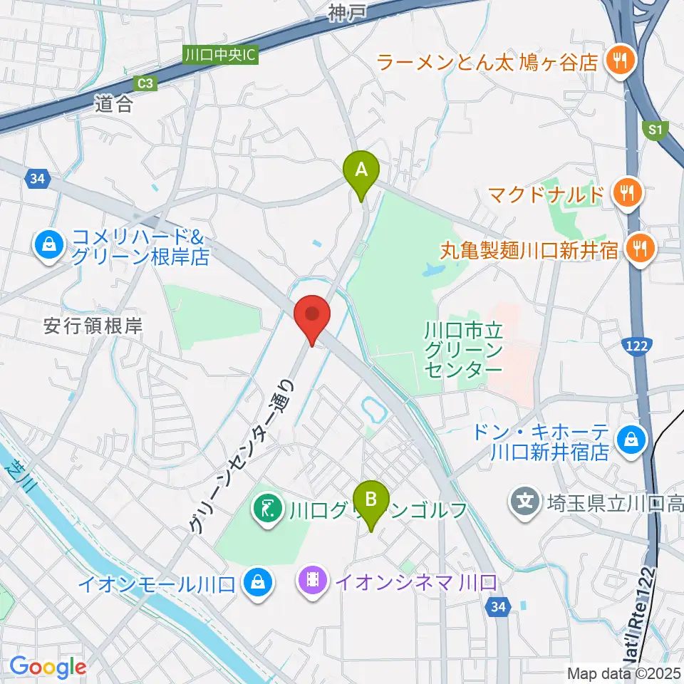 齋藤楽器工房（SAITO GUITARS）周辺のホテル一覧地図