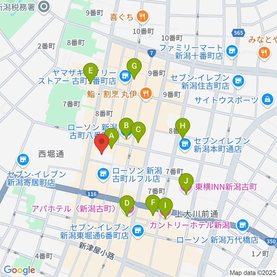 国際音楽・ダンス・エンタテイメント専門学校周辺のホテル一覧地図