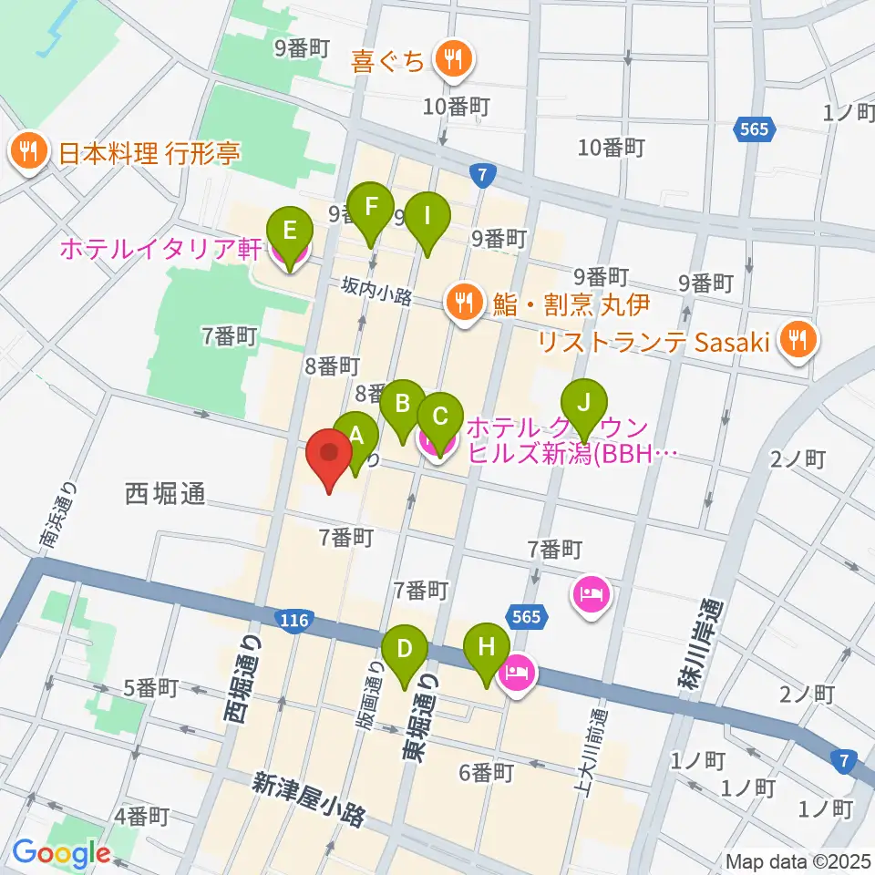 国際音楽・ダンス・エンタテイメント専門学校周辺のホテル一覧地図