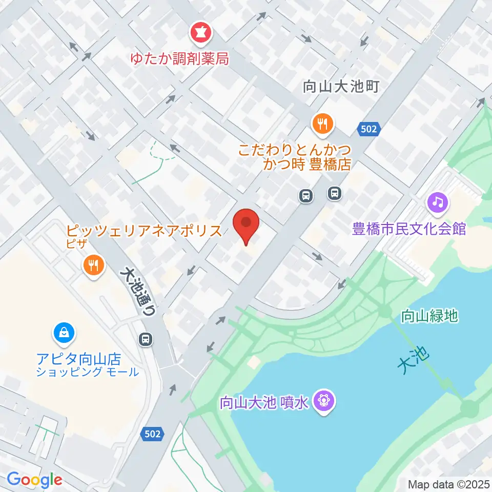 音楽創生ピアノフォルテ周辺のホテル一覧地図
