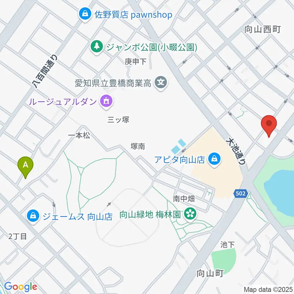 音楽創生ピアノフォルテ周辺のホテル一覧地図
