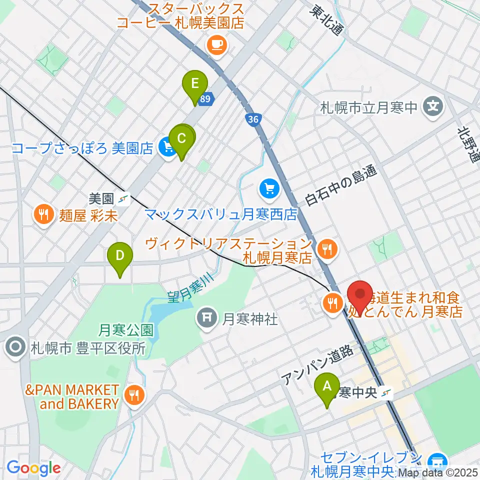 ライズ音楽院周辺のホテル一覧地図