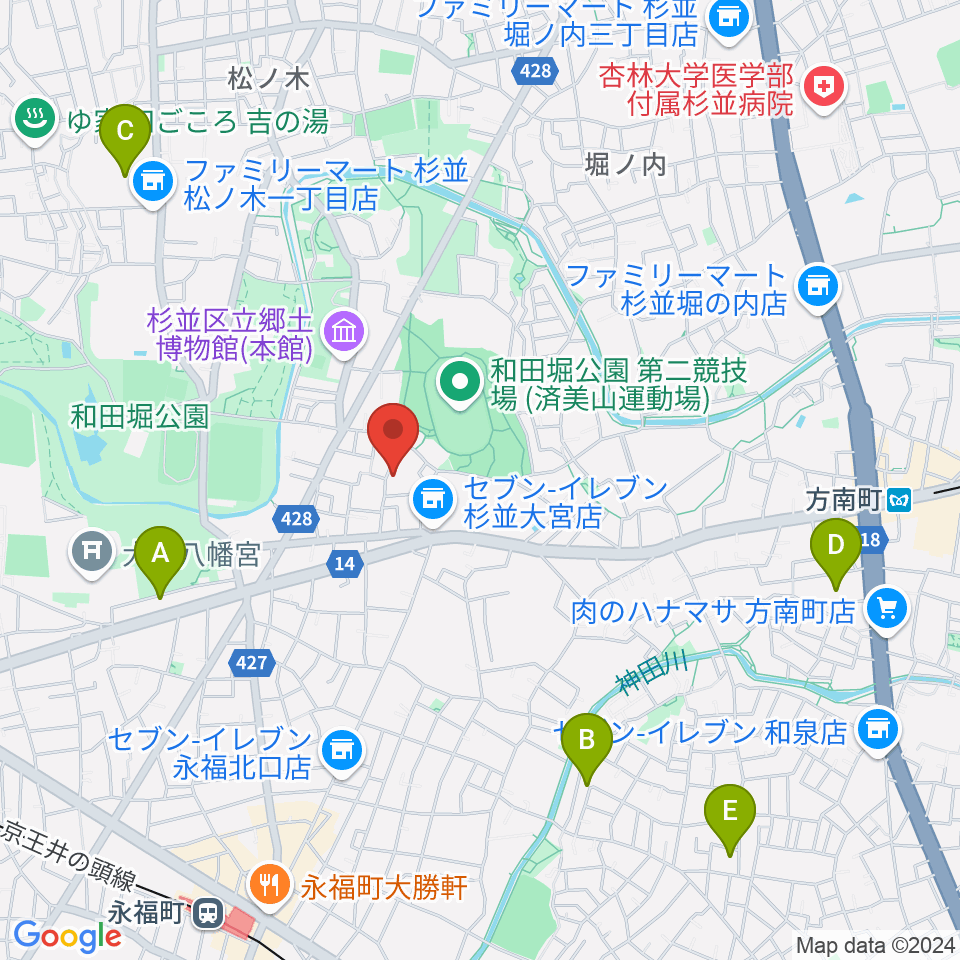 Salon O周辺のホテル一覧地図