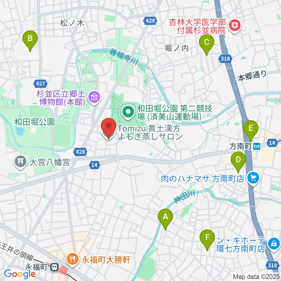 Salon O周辺のホテル一覧地図