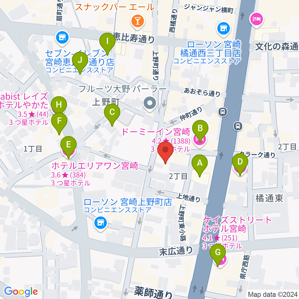 CDプレス匠周辺のホテル一覧地図