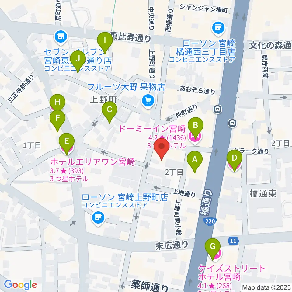 CDプレス匠周辺のホテル一覧地図