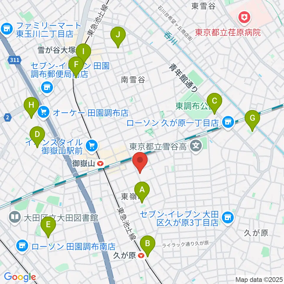 エミイ音楽教室周辺のホテル一覧地図