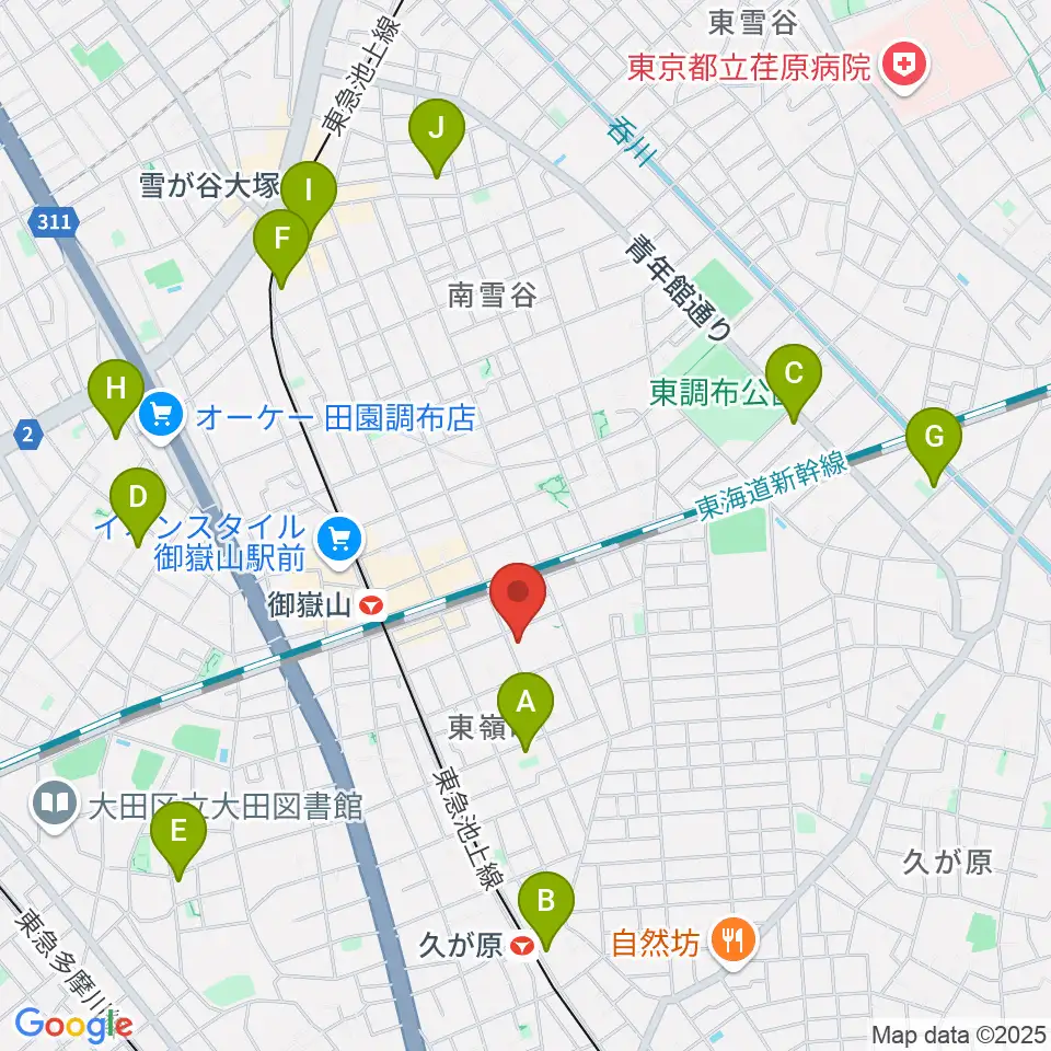 エミイ音楽教室周辺のホテル一覧地図