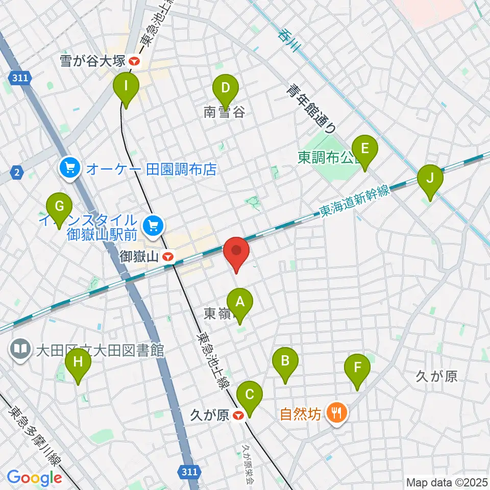 エミイ音楽教室周辺のホテル一覧地図