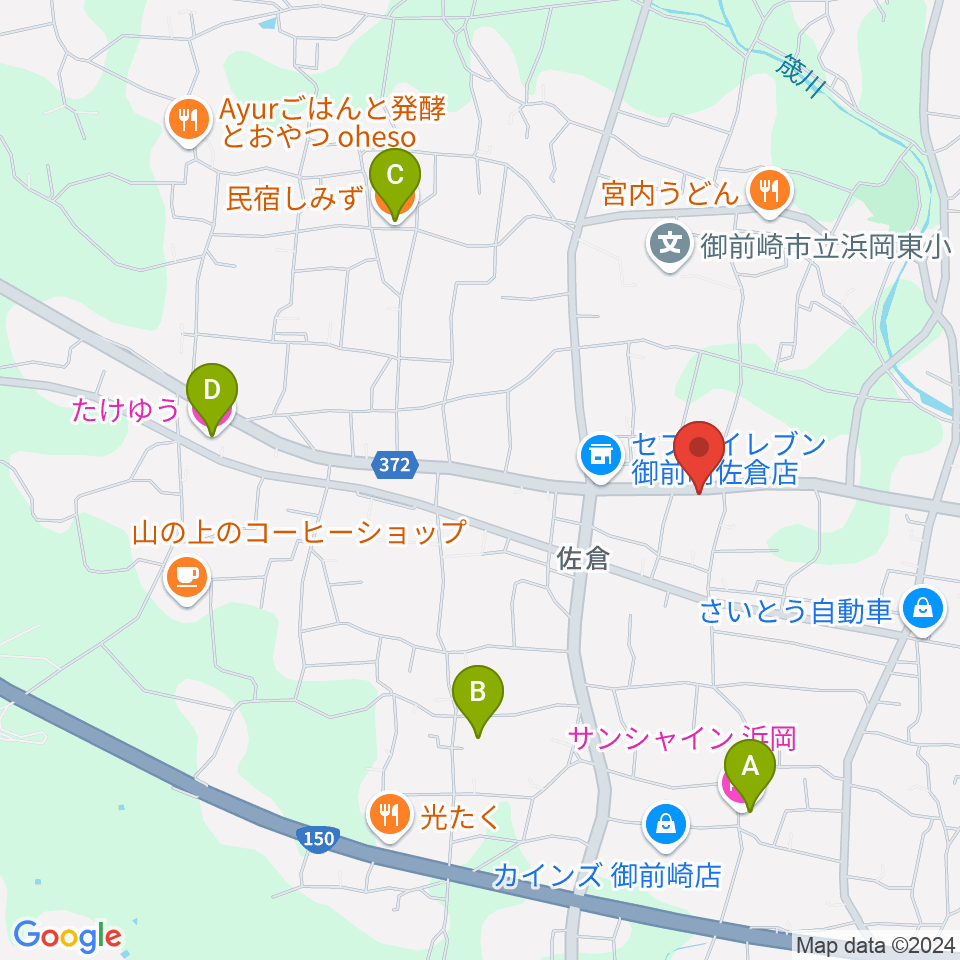 スタジオファーミング周辺のホテル一覧地図