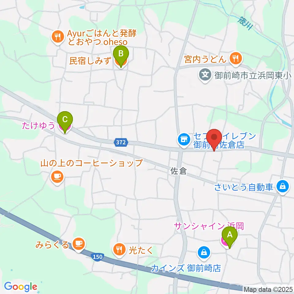 スタジオファーミング周辺のホテル一覧地図