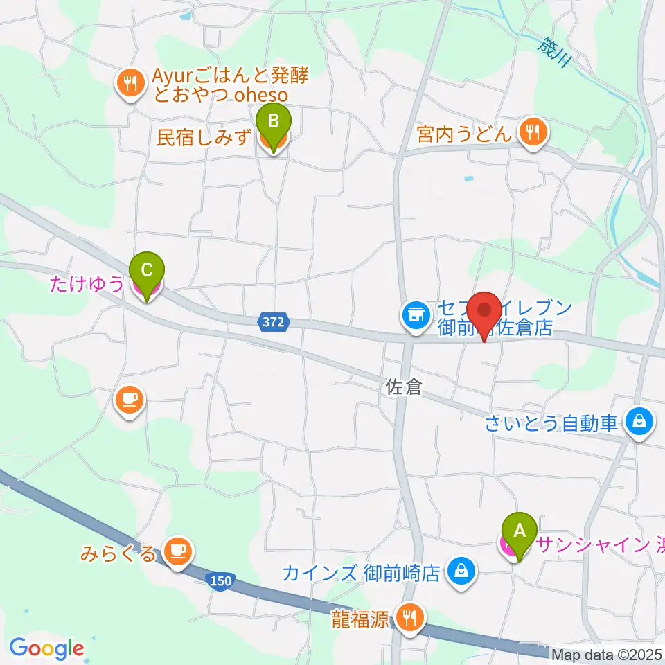 スタジオファーミング周辺のホテル一覧地図