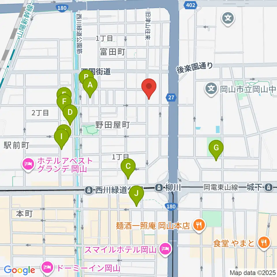 ROCK FIELD周辺のホテル一覧地図