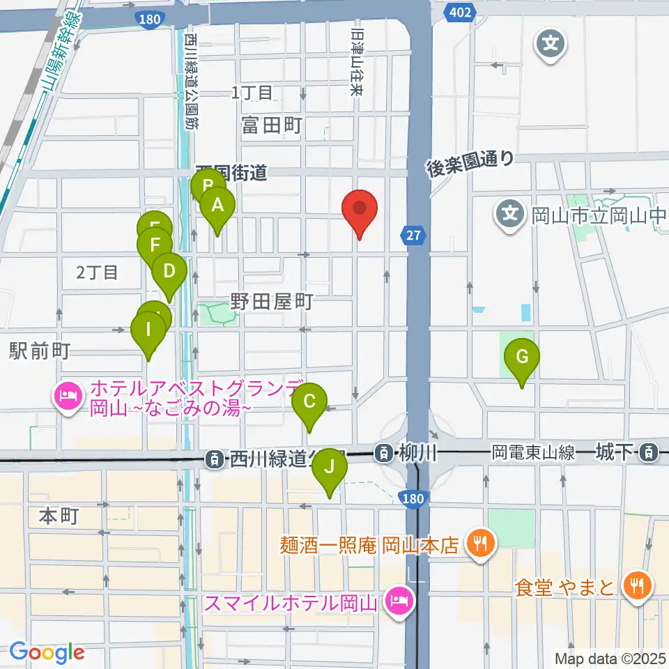 ROCK FIELD周辺のホテル一覧地図