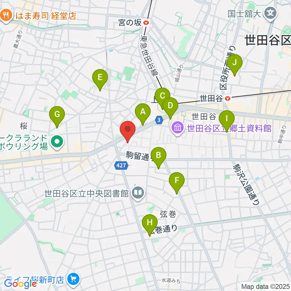 ハイエースサウンドシステムズ周辺のホテル一覧地図