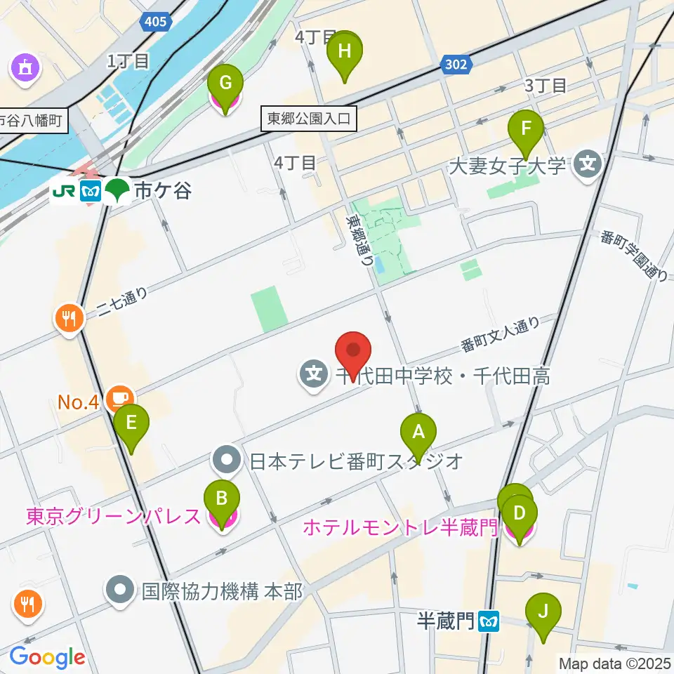 東京ビジュアルアーツ周辺のホテル一覧地図