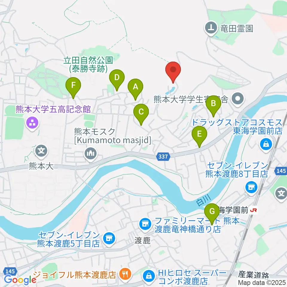 Sonare 森のピアノ教室周辺のホテル一覧地図