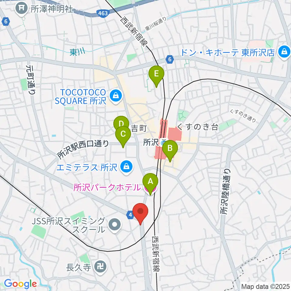 MTミュージックスクール周辺のホテル一覧地図